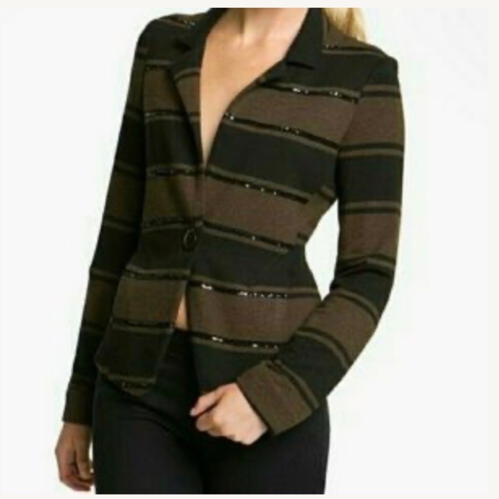 Bailey 44 striped sequin blazer